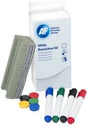 AF Tisztítófolyadék, táblához, szivaccsal, törlőkendővel, mágnessel, táblafilccel, 125 ml, AF Whiteboard cleaning kit (AWBK000)