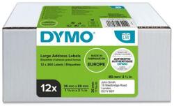 DYMO Etikett, LW nyomtatóhoz, 36x89 mm, 240 db etikett, DYMO (2093093)