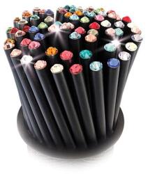 Art Crystella Ceruzák tartóban, vegyes színű SWAROVSKI® kristállyal, 50db-os szett, ART CRYSTELLA® (1805XCE999)