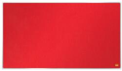 Nobo Textiltábla, széles képarány, 40 /89x50cm, alumínium keret, NOBO Impression Pro , piros (1915420) - irodaszermost