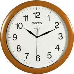 Secco Falióra, 33 cm, SECCO Sweep Second , fa hatású keret (S TS8002-97) - irodaszermost