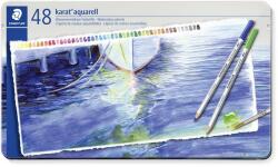 STAEDTLER Akvarell ceruza készlet, hatszögletű, fém doboz, STAEDTLER Karat® aquarell 125 , 48 különböző szín (125 M48) - irodaszermost