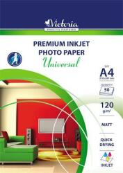 Victoria Paper Fotópapír, tintasugaras, A4, 120 g, matt, VICTORIA PAPER Universal (LVIM03) - irodaszermost