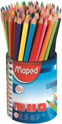 Maped Színes ceruza készlet, háromszögletű, ceruzatartó, MAPED School Peps (832000)