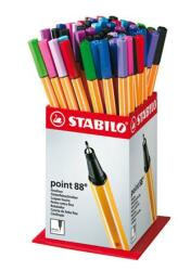 STABILO Tűfilc display, 0, 4 mm, STABILO Point 88 Mini , vegyes színek (88/60-1) - irodaszermost