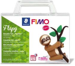 FIMO Gyurma készlet, 4x25 g, égethető, FIMO Soft Creative , Flapy Lajhár (8025 32)