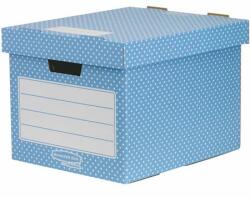 Fellowes Tároló doboz, karton, 33, 3x28, 5x39 cm FELLOWES, Style , kék-fehér (4481901) - irodaszermost