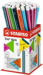 STABILO Grafitceruza display, HB, háromszögletű, vastag, STABILO Trio thick (399/48-1HB)
