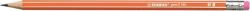 STABILO Grafitceruza radírral, HB, hatszögletű, STABILO Pencil 160 , narancs (2160/03-HB)