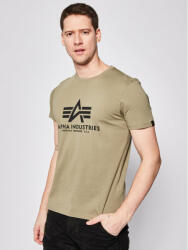 Alpha Industries Póló Basic 100501 Zöld Regular Fit (Basic T-Shirt 100501)