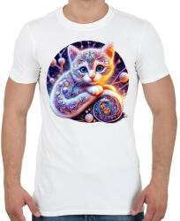printfashion Alebrije cica - Férfi póló - Fehér (14826021)