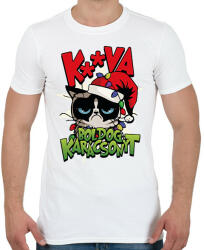 printfashion Grumpy karácsony - Férfi póló - Fehér (14831167)