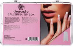 Alessandro International Tipsuri pentru extensii de unghii, 200 buc - Alessandro International Nagel-Tips Ballerina Tip Box 200 buc
