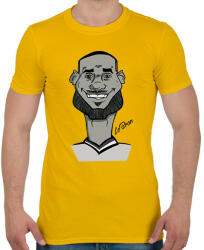 printfashion LeBron caricature - Férfi póló - Sárga (14806869)