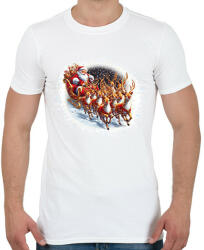 printfashion Télapó - Férfi póló - Fehér (14936781)