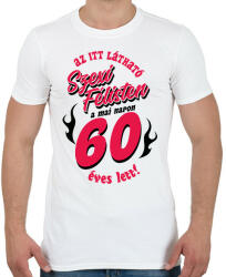 printfashion Szexi Szülinapos Félisten világosra 60 - Férfi póló - Fehér (14829031)