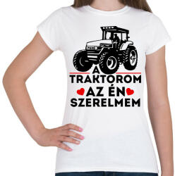 printfashion Traktor szerelem - Női póló - Fehér (1630545)