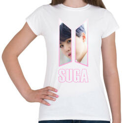 printfashion BTS Suga - Női póló - Fehér (1970875)
