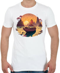 printfashion Tájkép - Férfi póló - Fehér (14820071)
