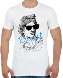 printfashion Respect - Férfi póló - Fehér (12578773)