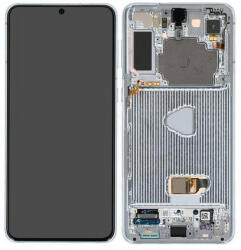 Samsung G996 Galaxy S21+ 5G komplett lcd kijelző érintőpanellel ezüst GH82-24554C