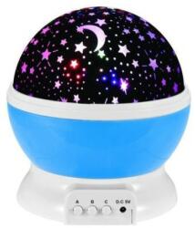 ABS Éjszakai lámpa, gyermekszobába, csillagkép vetítéshez, kék (A024)