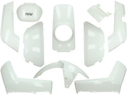 OEM Standard Védőburkolat készlet 10 darabos fehér fényes NIU-N1, NQi-Sporthoz