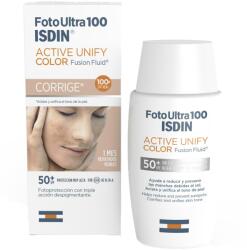 ISDIN Fotoultra Active Unify Color 100+ Hármas depigmentációs hatású színezett fényvédő krém, SPF50+, 50 ml