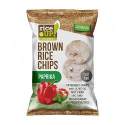 RiceUP! Barnarizs chips, 60 g, RICE UP, paprikás (3800233070248) - irodaszermost