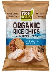 RiceUP! Barnarizs chips, 25 g, RICE UP Bio , hajdinával és amaránttal (3800233070835)