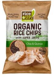 RiceUP! Barnarizs chips, 25 g, RICE UP Bio , chia maggal és quinoával (3800233070859) - irodaszermost