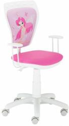 Nowy Styl Group Детски стол Мебели Богдан модел Mini Fairy white, с подлакътници