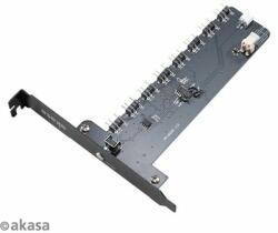 Akasa PCI Express Kártya - Soho 8x RGB LED világítást vezérlő XL - AK-RLD-04 (AK-RLD-04)