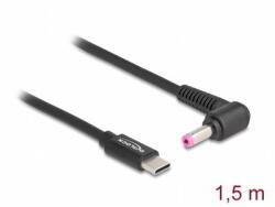 Delock Laptop töltőkábel USB Type-C apa - HP 4, 8 x 1, 7 mm apa (87973) - bevachip