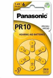 Panasonic elem (A10, PR10L/6LB, PR230/PR536, 1.4V, cink-levegő, hallókészülékhez való) 6db / csomag (PR230-6LB) - bevachip