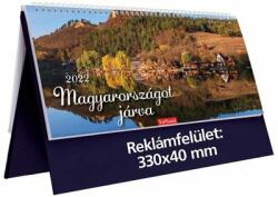 Kalendart 2022-es T056 Magyarországot járva álló kék asztali naptár (22T560T-004)