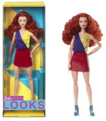 Mattel Neon Kollekció Barbie Piros Szoknyában (HJW80) - liliputjatek