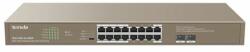 Tenda Switch PoE - TEG1118P-16-250W (16x1Gbps; 16 af/at PoE+ port; 2x SFP; 230W; rack-mount) (TEG1118P-16-250W) - mentornet