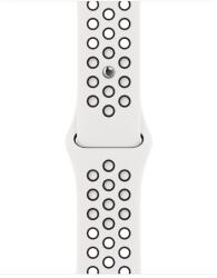 Apple Curea Apple pentru Apple Watch 45mm Summit White/Black Nike Sport Band (MPH13ZM/A) (MPH13ZM/A)