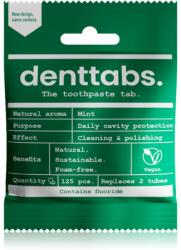 Denttabs Natural Toothpaste Tablets with Fluoride pasta de dinti cu Fluor tablete Mint 125 tbl