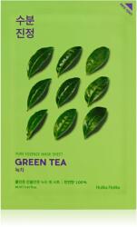 Holika Holika Pure Essence Green Tea mască textilă de îngrijire pentru piele sensibila si inrosita 23 ml