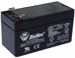 DIAMEC DM1213 szünetmentes akkumulátor, zselés, 12V 1, 3Ah (DM1213)