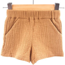 Too Pantaloni scurti de vara pentru copii, din muselina, Biscuit, 3-4 ani (PSVCM34BISCUIT)