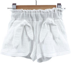 Too Pantaloni scurti pentru copii, din muselina, cu talie lata, Pearl, 2-3 ani (PSVMTL23PEARL)