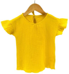 Too Tricou cu volanase la maneci pentru copii, din muselina, Lemonade, 4-5 ani (TMV45SS)