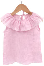 Too Tricou cu volanase pentru copii, din muselina, Magic Pink, 6-7 ani (TVCM67MPINK)