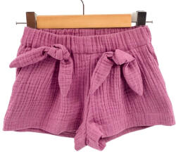 Too Pantaloni scurti pentru copii, din muselina, cu talie lata, Lavender, 4-5 ani (PSVMTL45LAVENDER)