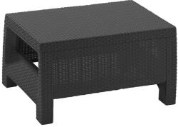 Keter CORFU polyrattan kerti asztal - grafit - 77 cm (241945)