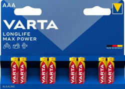 VARTA LONGLIFE MAX POWER mikro/ AAA/ LR03 elem BL8 (4703101418) - akkubox
