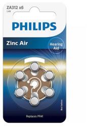 Philips Baterie auditiva Zinc Air blister 6 buc Philips (PH-ZA312B6A/0)